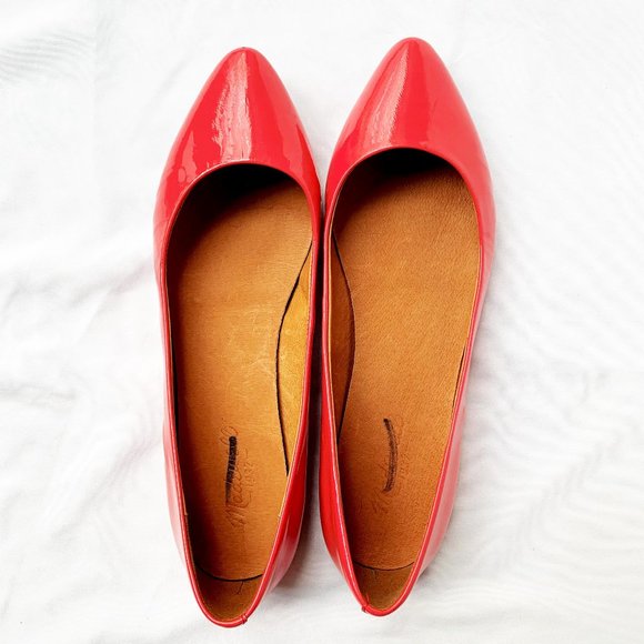 Madewell Hot Pink Patent Leather Flats - Picture 5 of 6
